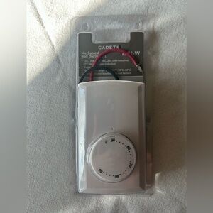 White Mechanical Wall Thermostat, T521W